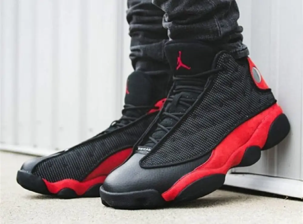 Giày Nike Air Jordan 13 Retro GS 'Bred' 2017 Black-Red 414574-004 - Ảnh 3
