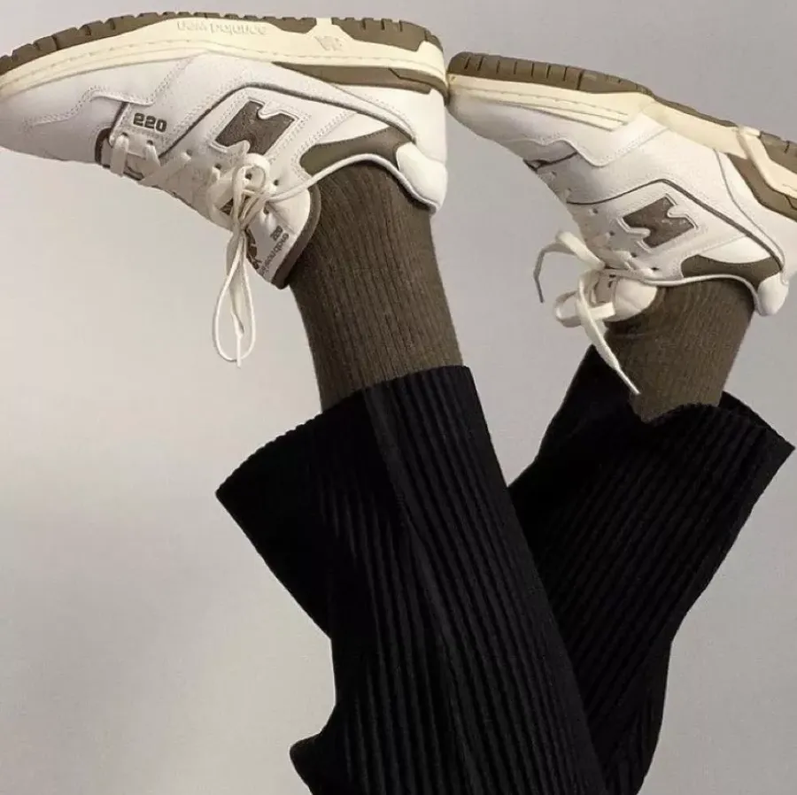 Giày New Balance 550 x Aimé Leon Dore ‘Brown’ BB550AB1 - Ảnh 5