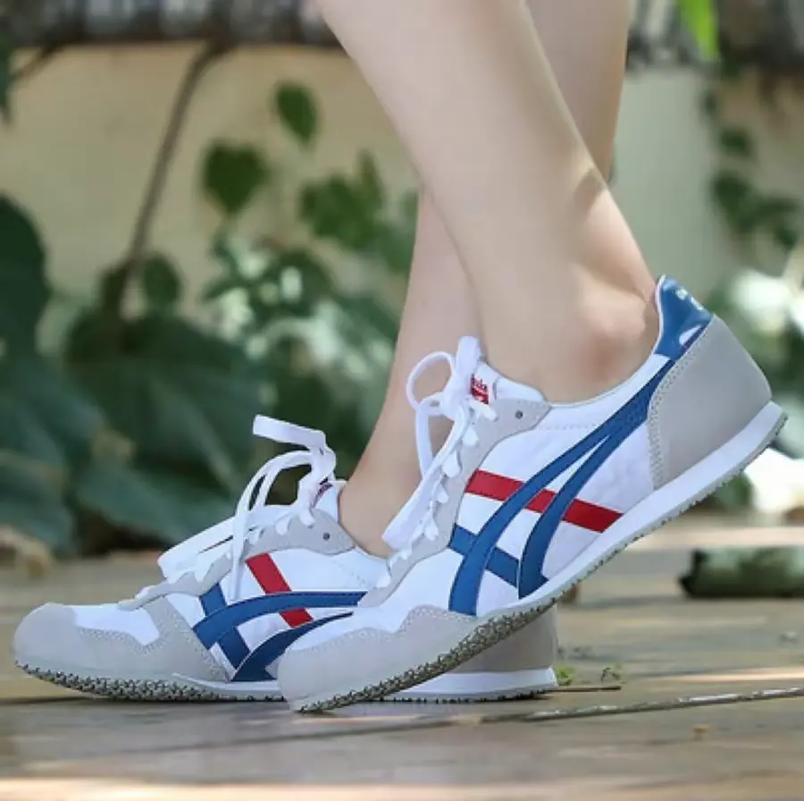 Giày Onitsuka Tiger Serrano ‘White Blue Red’ TH109L-0142 - Ảnh 5