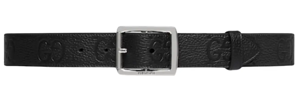 Thắt Lưng Gucci GG Rubber Effect Leather ‘Black’ 761567-AABZA-1000
