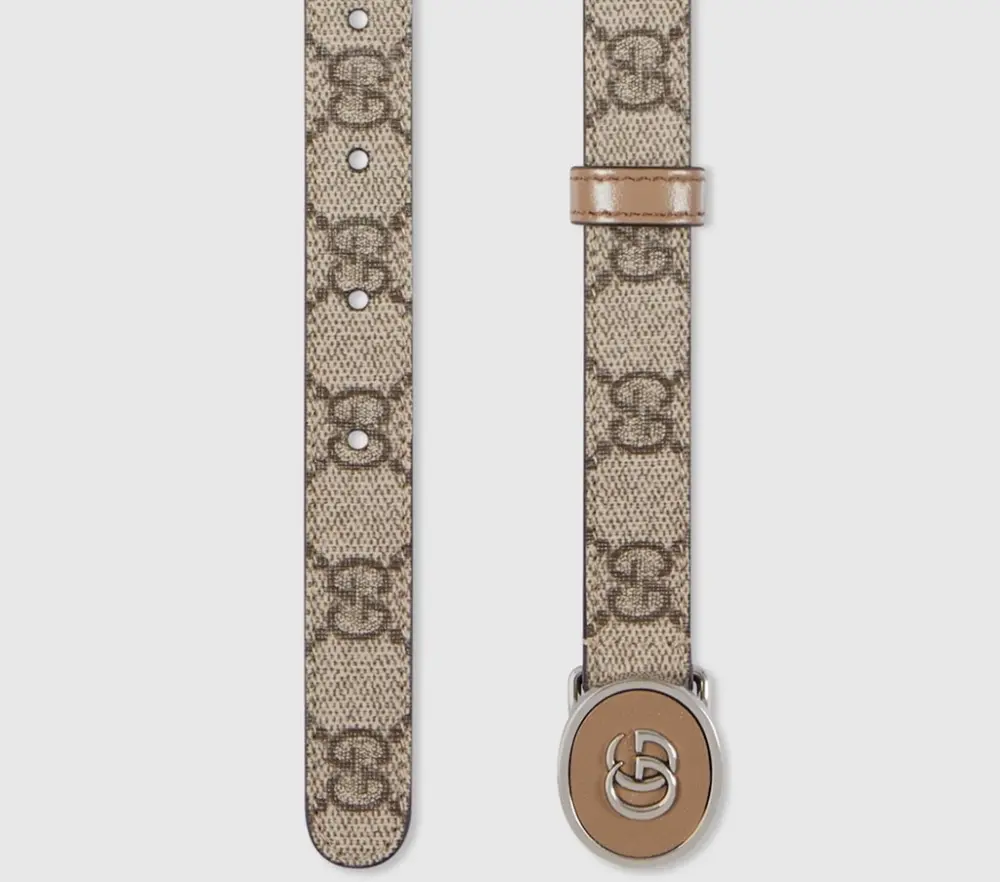 Thắt Lưng Gucci Petite GG Thin Belt ‘Beige Ebony’ 760132-92TIN-9770 - Ảnh 3