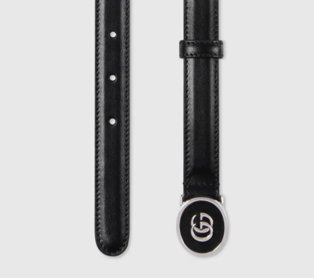 Thắt Lưng Gucci Petite GG Thin Belt ‘Black’ 760132-0YA0N-1000 - Ảnh 3