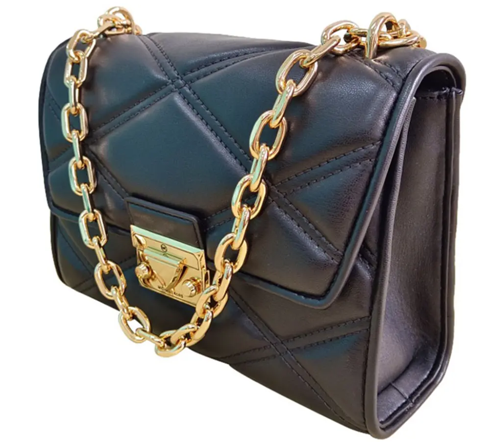 Túi Michael Kors Serena Medium Flap Shoulder Bag 'Black' 35S2GNRL2U-001 - Ảnh 3