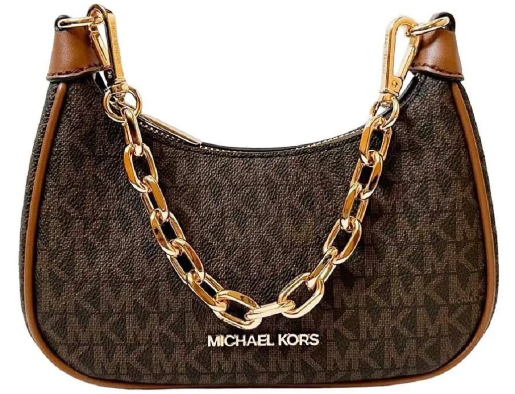 Túi Michael Kors MK Cora Medium Zip Pouchette "Brown" 35S2G4CU1B-200