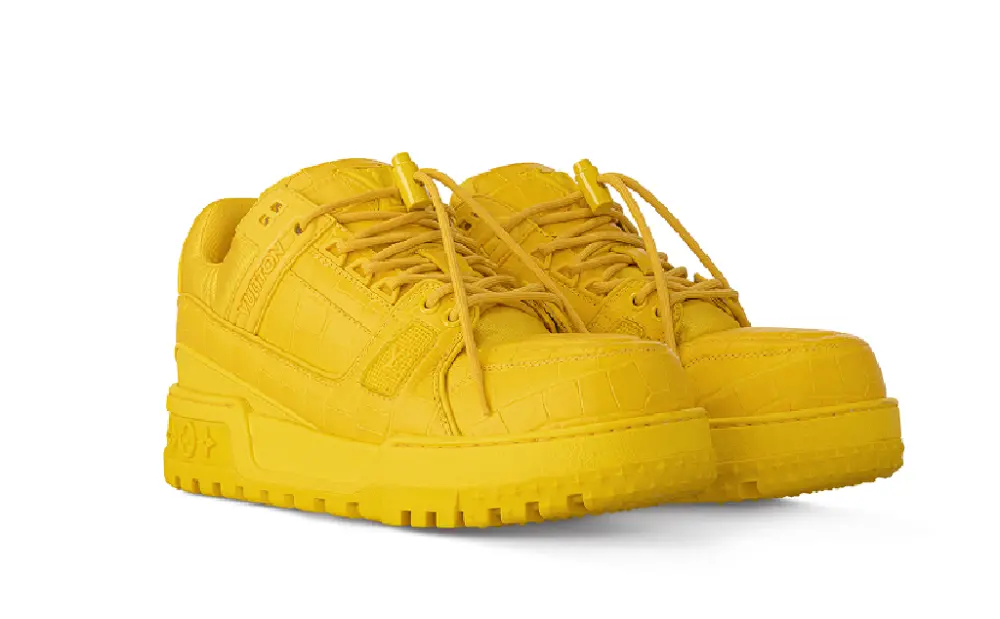 Giày Louis Vuitton LV Maxi Trainers 'Yellow' 1ACN2G - Ảnh 7