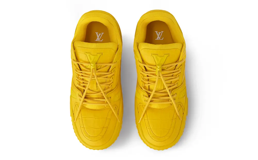 Giày Louis Vuitton LV Maxi Trainers 'Yellow' 1ACN2G - Ảnh 4