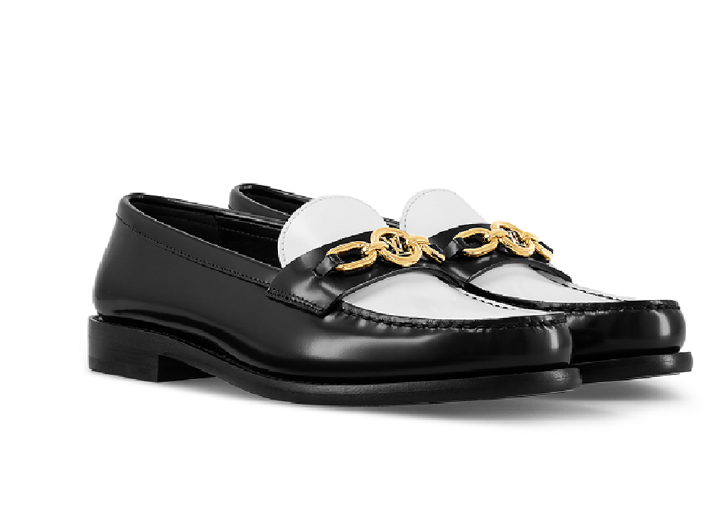 Giày Louis Vuitton Chess Flat Loafers 'Black' 1ACKA4 - Ảnh 4