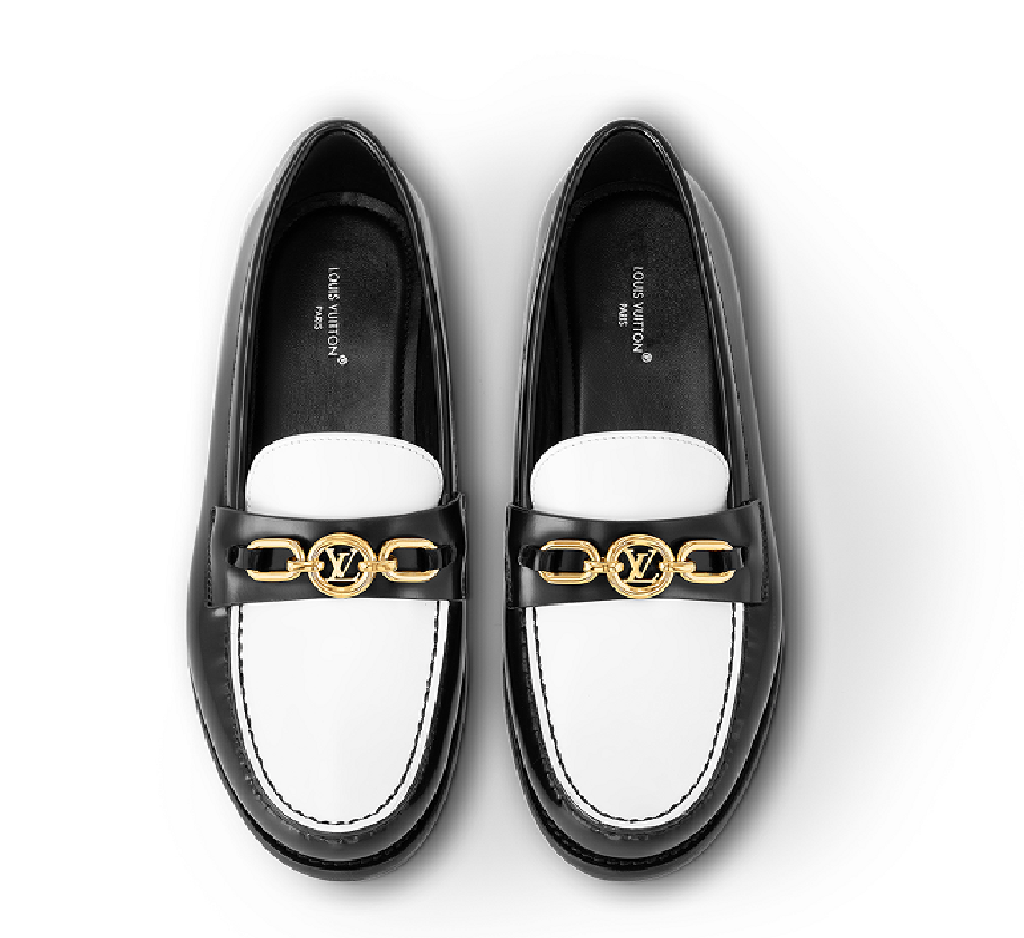 Giày Louis Vuitton Chess Flat Loafers 'Black' 1ACKA4 - Ảnh 3