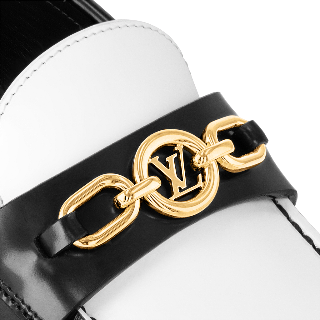 Giày Louis Vuitton Chess Flat Loafers 'Black' 1ACKA4 - Ảnh 5