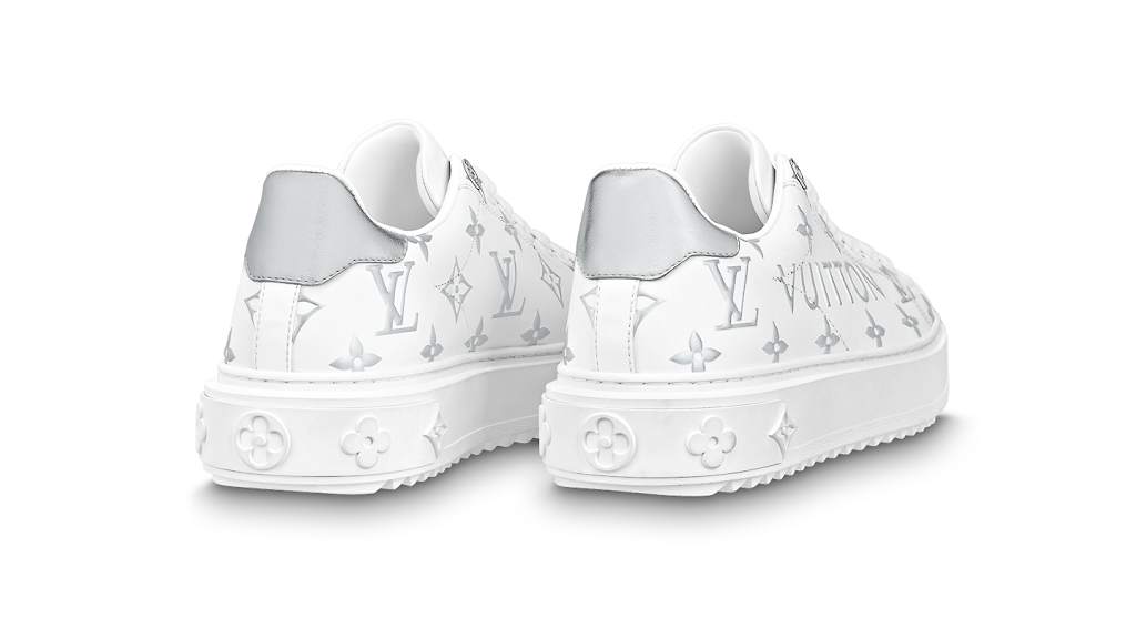 Giày Louis Vuitton Time Out Trainers 'Silver' 1AAVV9 - Ảnh 2