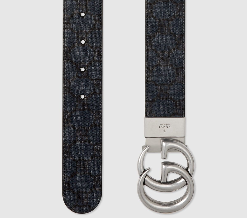 Thắt Lưng Gucci GG Marmont Reversible Belt ‘Dark Blue’ 627055-FACJT-8441 - Ảnh 4
