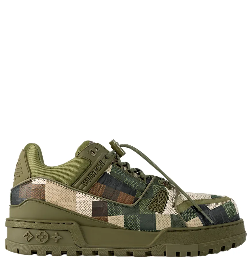 Giày Louis Vuitton LV Maxi Trainers 'Khaki' 1ACNCZ - Ảnh 8
