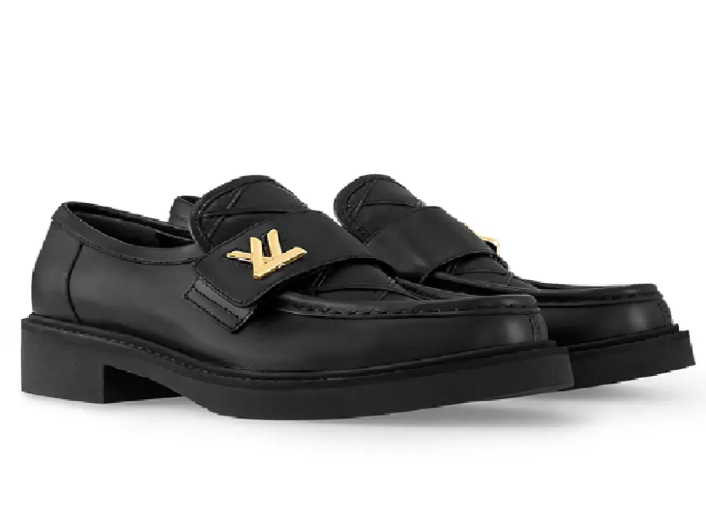 Giày Louis Vuitton Academy Loafers 'Black' 1ACIDS - Ảnh 5