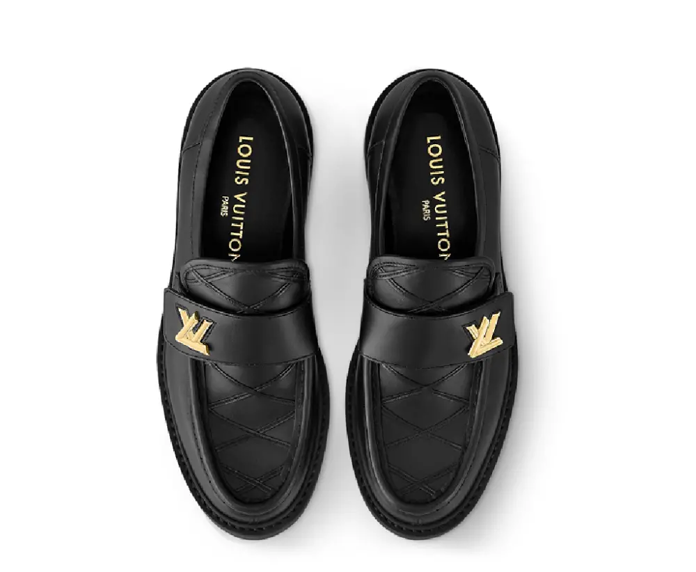 Giày Louis Vuitton Academy Loafers 'Black' 1ACIDS - Ảnh 4