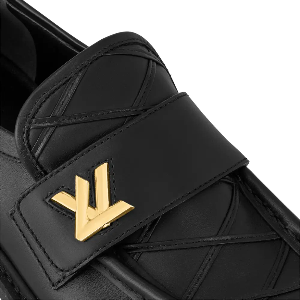 Giày Louis Vuitton Academy Loafers 'Black' 1ACIDS - Ảnh 6