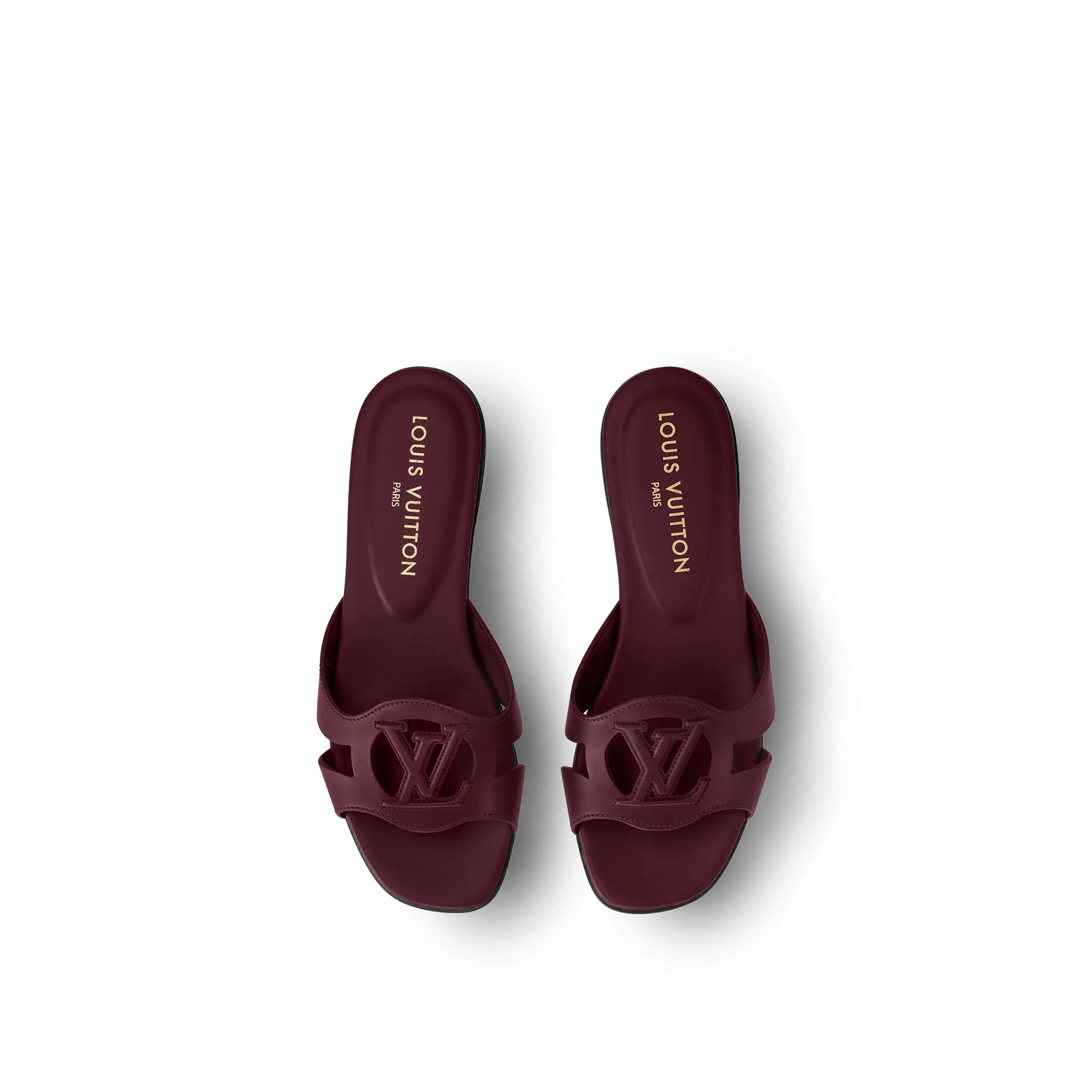 Dép Nữ Louis Vuitton LV Isola Flat Mules 'Bordeaux' 1ABP2W - Ảnh 3