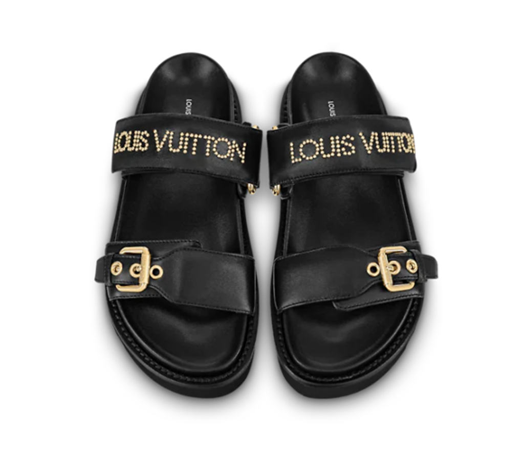 Dép Louis Vuitton Paseo Flat Comfort Mules ‘Black’ 1AAB6H - Ảnh 3