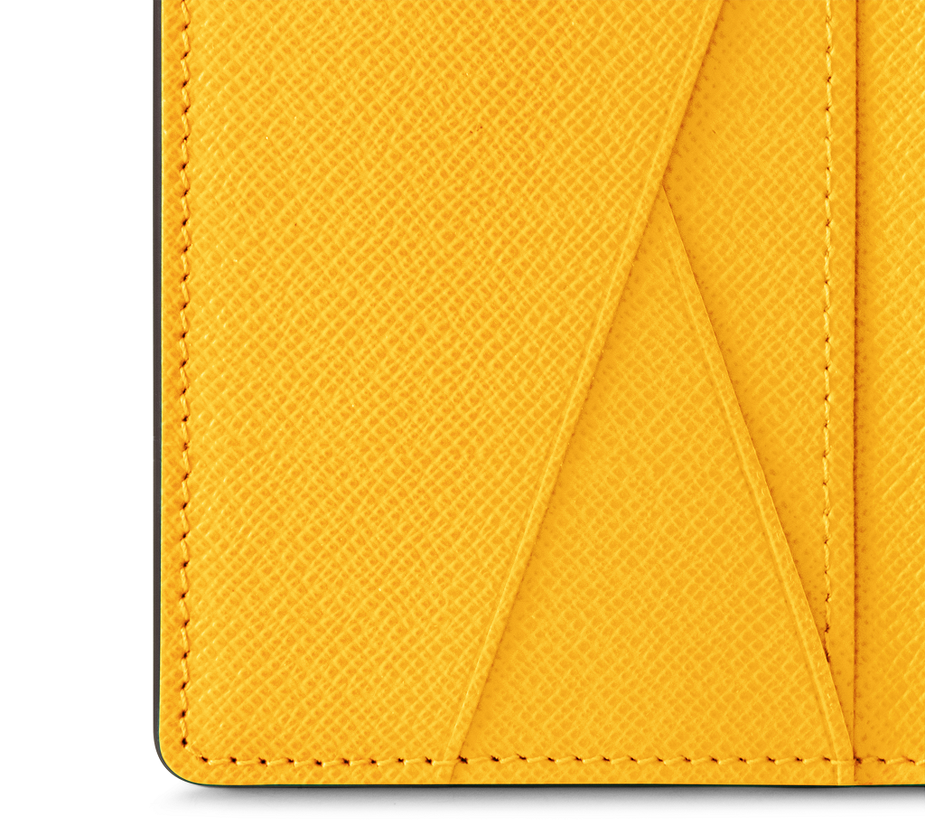 Ví Louis Vuitton Pocket Organiser 'Yellow' N40596 - Ảnh 4