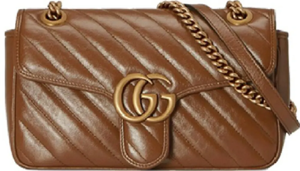 Túi Gucci GG Marmont Mini Matelassé Shoulder Bag Brown 446744-0OLFT-2535