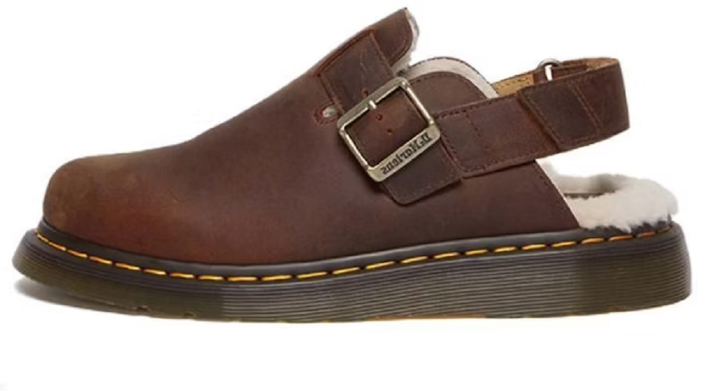 Giày Dr.Martens Jorge II Faux Fur Lined Slingback Mules in Warm Tan 31060362 - Ảnh 2