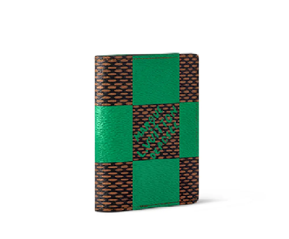 Ví Louis Vuitton Pocket Organiser 'Green' N40613 - Ảnh 6