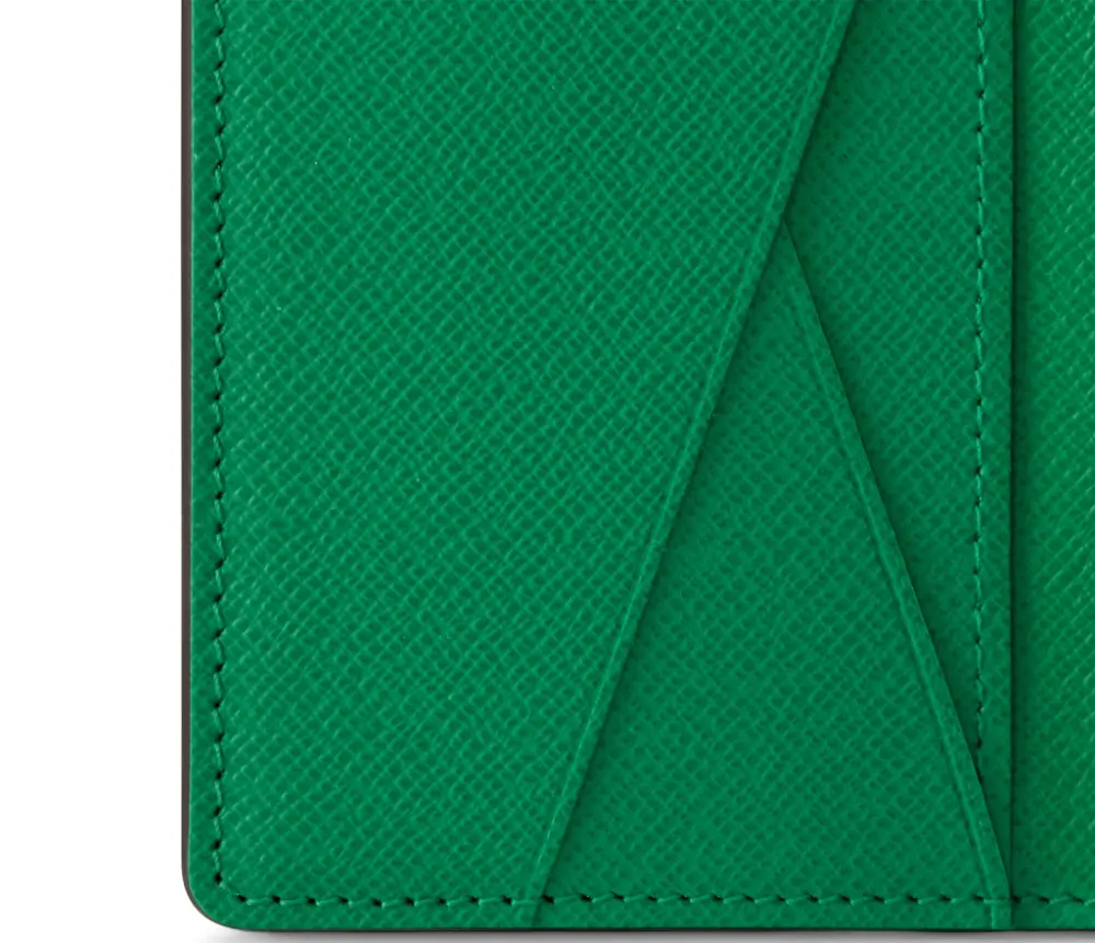 Ví Louis Vuitton Pocket Organiser 'Green' N40613 - Ảnh 4