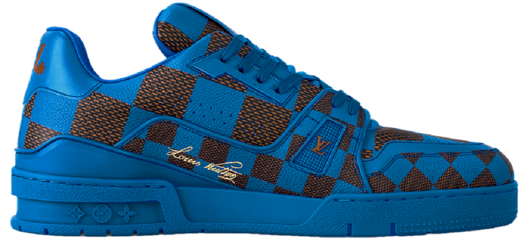 Giày Louis Vuitton LV Trainers 'Blue' 1ACN4Y