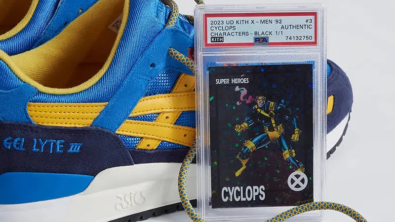Giày Asics Gel-Lyte 3 Kith Marvel X-Men ‘Cyclops’ 1201A961-400 - Ảnh 4