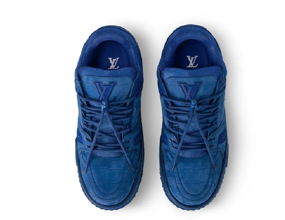 Giày Louis Vuitton LV Maxi Trainers 'Blue' 1ACN3A - Ảnh 3