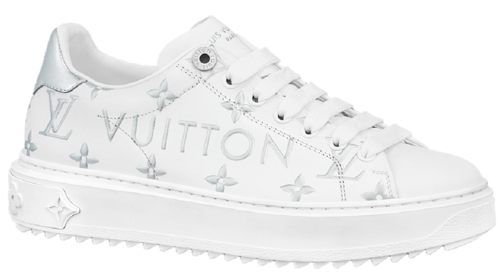 Giày Louis Vuitton Time Out Trainers 'Silver' 1AAVV9