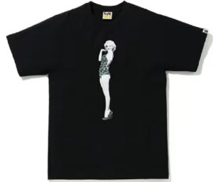 Áo Bape x Marilyn Monrof T White And Black 1G23-110-950