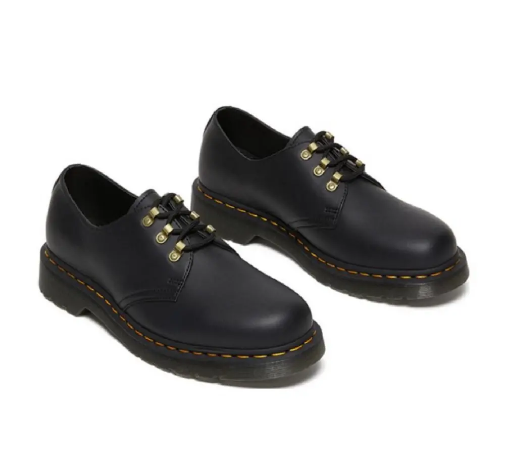 Giày Dr.Martens 1461 PU Leather Boots 'Black' 27643001 - Ảnh 7
