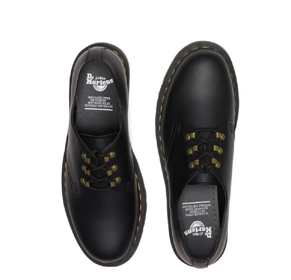 Giày Dr.Martens 1461 PU Leather Boots 'Black' 27643001 - Ảnh 4