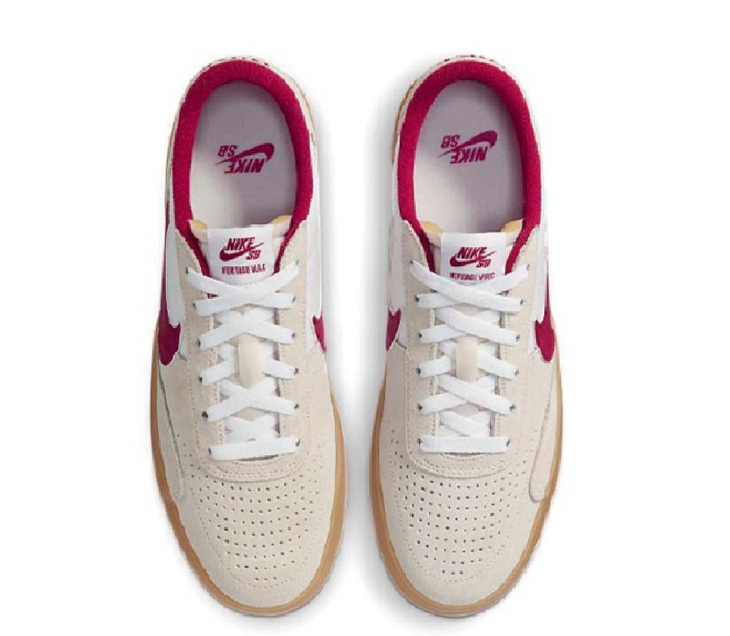 Giày Nike Heritage Vulc SB 'Summit White Cardinal Red' CD5010-100 - Ảnh 5