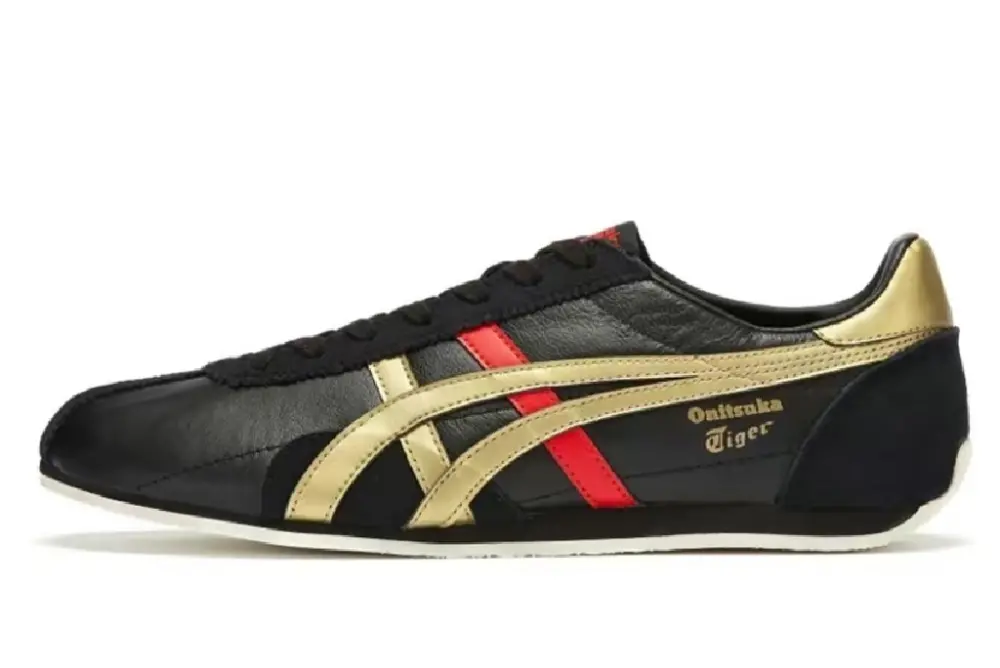 Giày Onitsuka Tiger Runspark 'Black Gold Red' 1183B480-001 - Ảnh 3