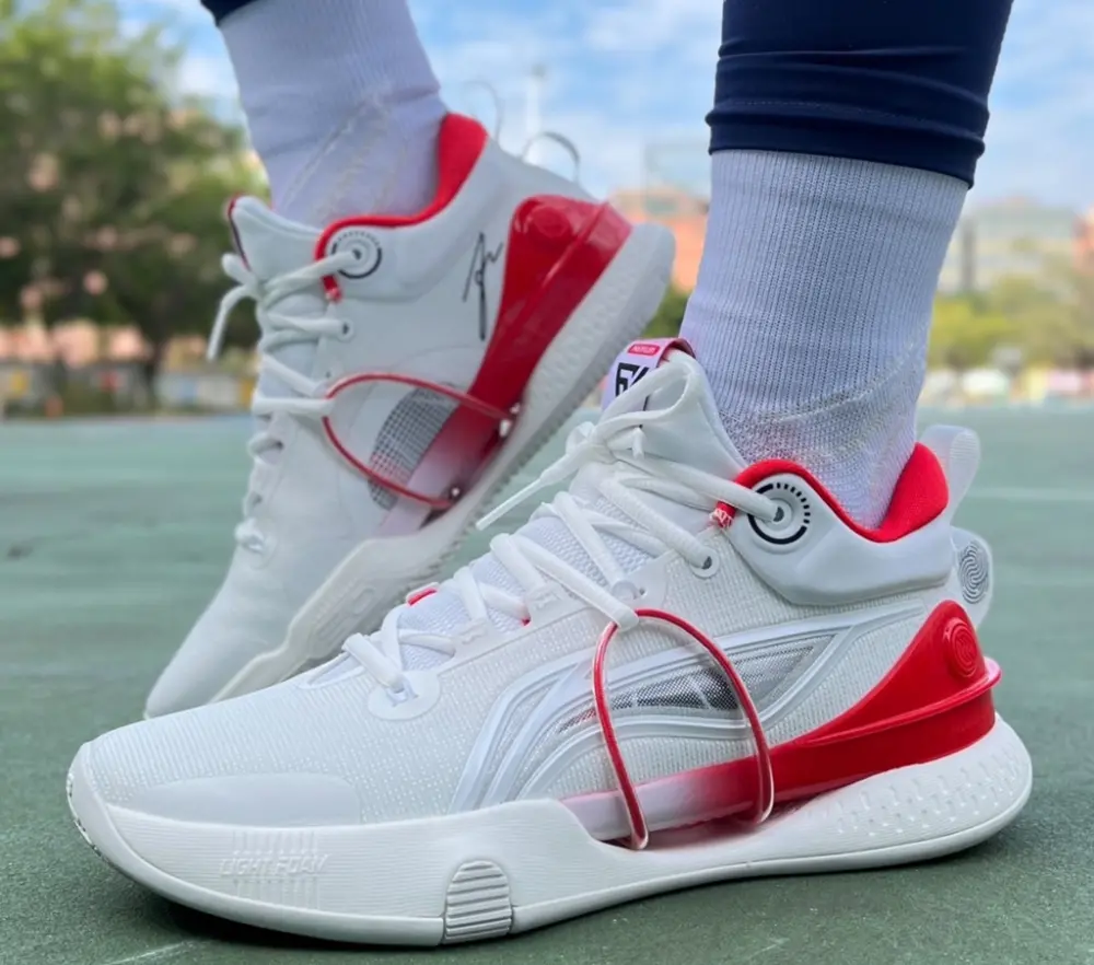 Alternative view of Giày Li-Ning Speed 8 Premium 'White Red' ABAT119-1