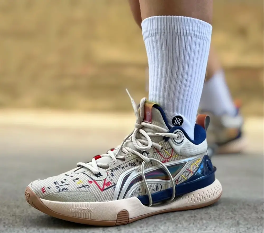 Alternative view of Giày Li-Ning Speed 8 Premium 'Wheat Navy' ABAT119-3