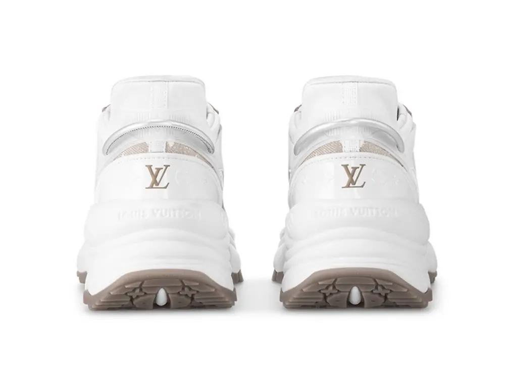 Giày Louis Vuitton Run 55 Trainers 'Beige' 1AC28E - Ảnh 3