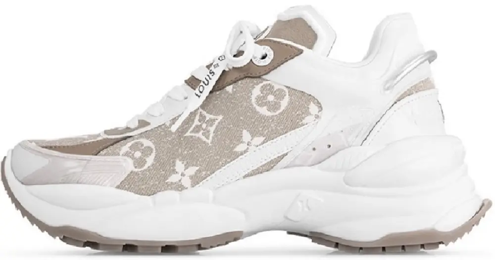 Alternative view of Giày Louis Vuitton Run 55 Trainers 'Beige' 1AC28E