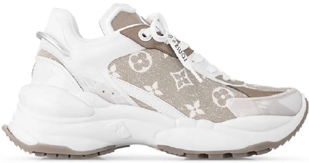 Giày Louis Vuitton Run 55 Trainers 'Beige' 1AC28E