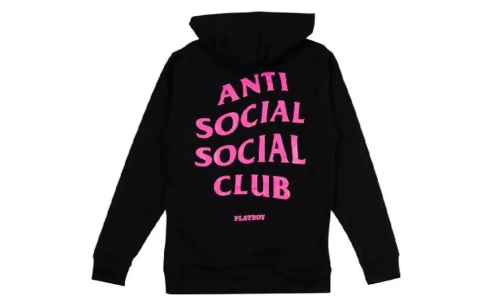 Alternative view of Áo Anti Social Social Club Pink Letter Rabbit 'Black' ASSCPCT-887980
