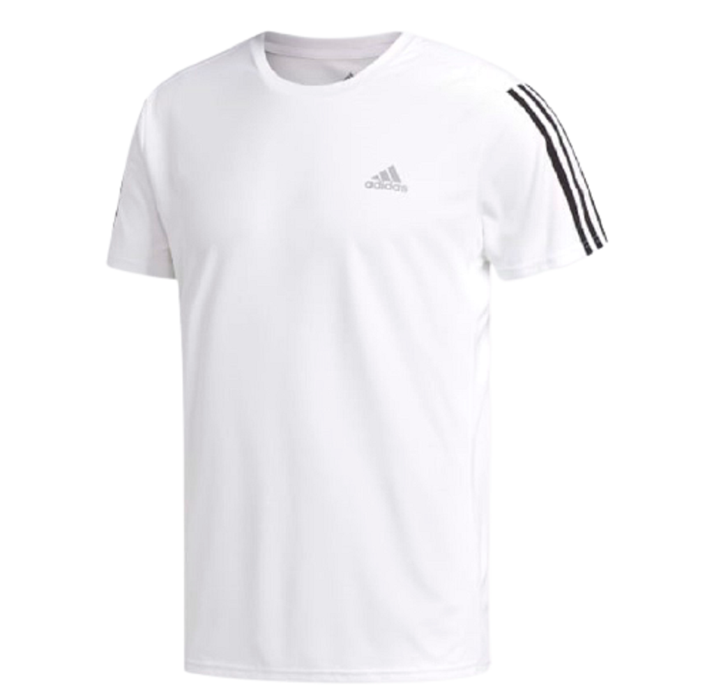 Áo Adidas Running 3 Stripes Tee White DN9041