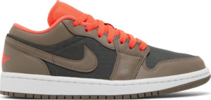 Giày Nike Jordan 1 Low SE Newsprint 'Olive Grey' DQ6076-002