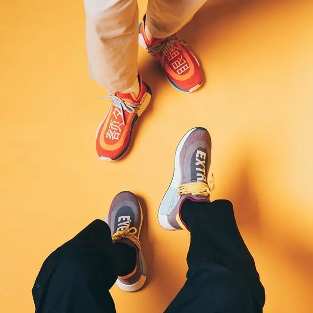Giày Adidas NMD Hu Pharrell Extra Eye Orange H67401 - Ảnh 4