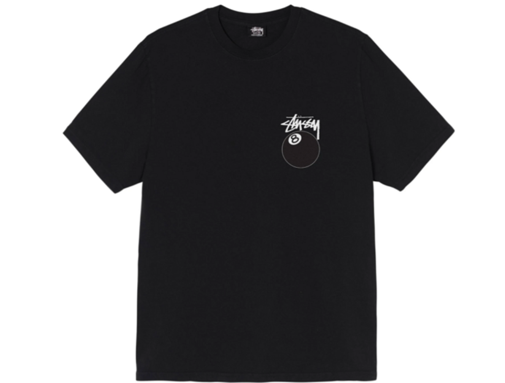 Áo Stussy 8 Ball Pigment Dyed T-Shirt 'Black'