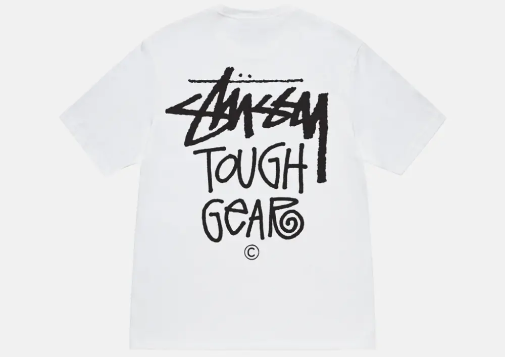 Alternative view of Áo Stussy Tough Gear T-Shirt 'White'