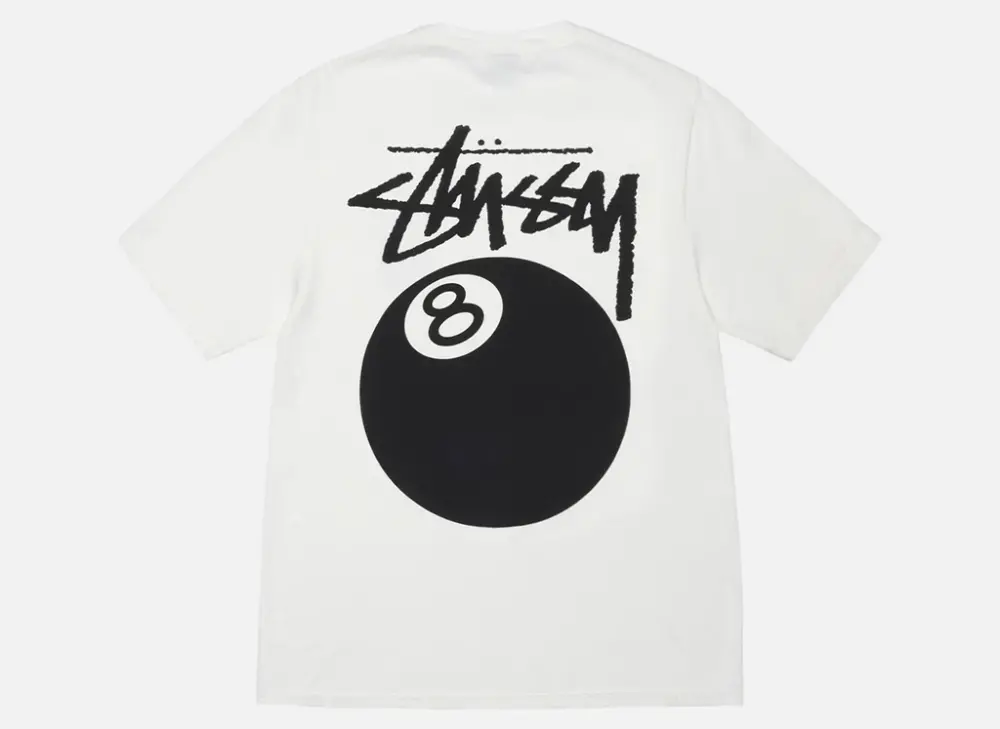 Alternative view of Áo Stussy 8 Ball Pigment Dyed T-Shirt Natural