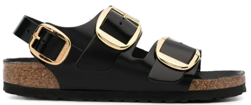 Dép Birkenstock Milan 'Shine Black' 1024211