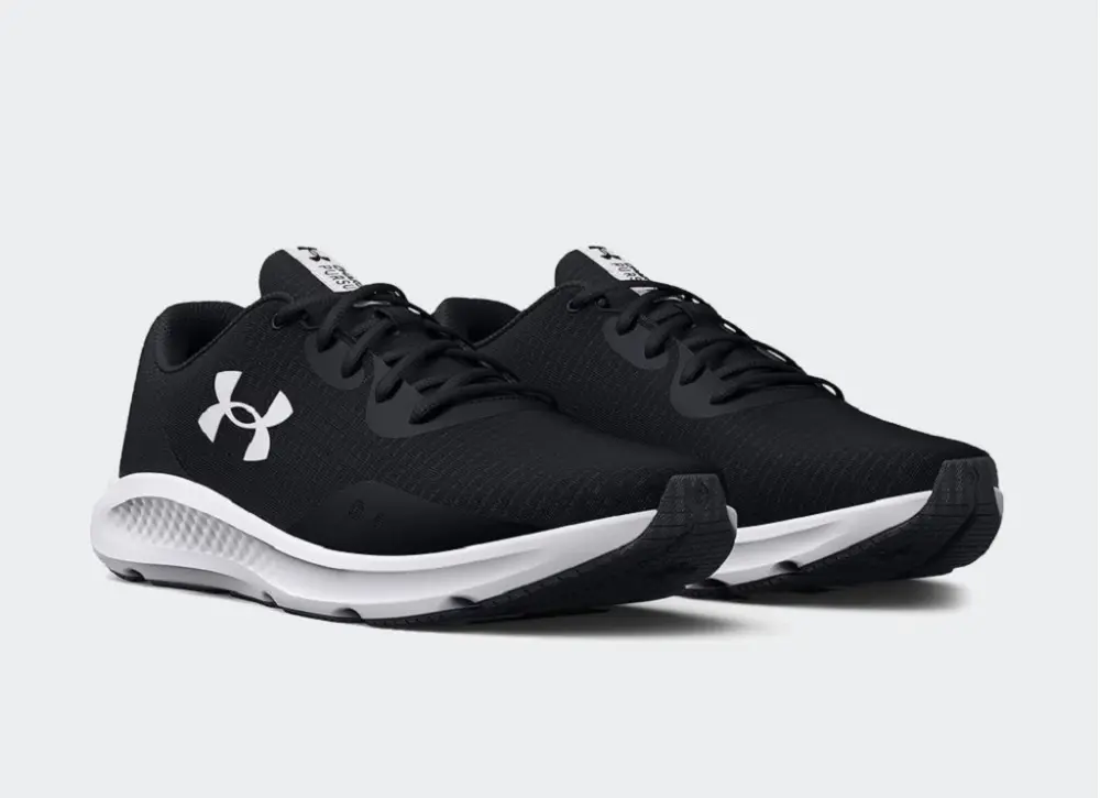 Giày Under Armour Charged Pursuit 3 Tech 'Black White' 3025424-001 - Ảnh 5