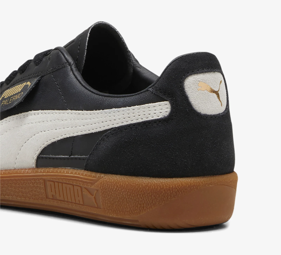 Giày Puma Palermo Leather 'Black' 396464-03 - Ảnh 4